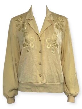 Philippe Marques Vintage Yellow Long Sleeve Blouse Size 10